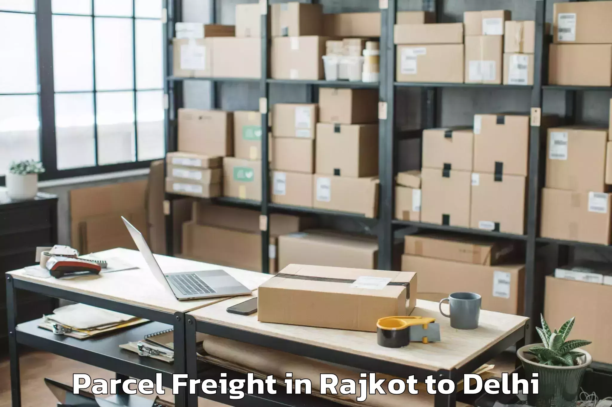 Quality Rajkot to Flatted Factory Complex Jhande Parcel Freight